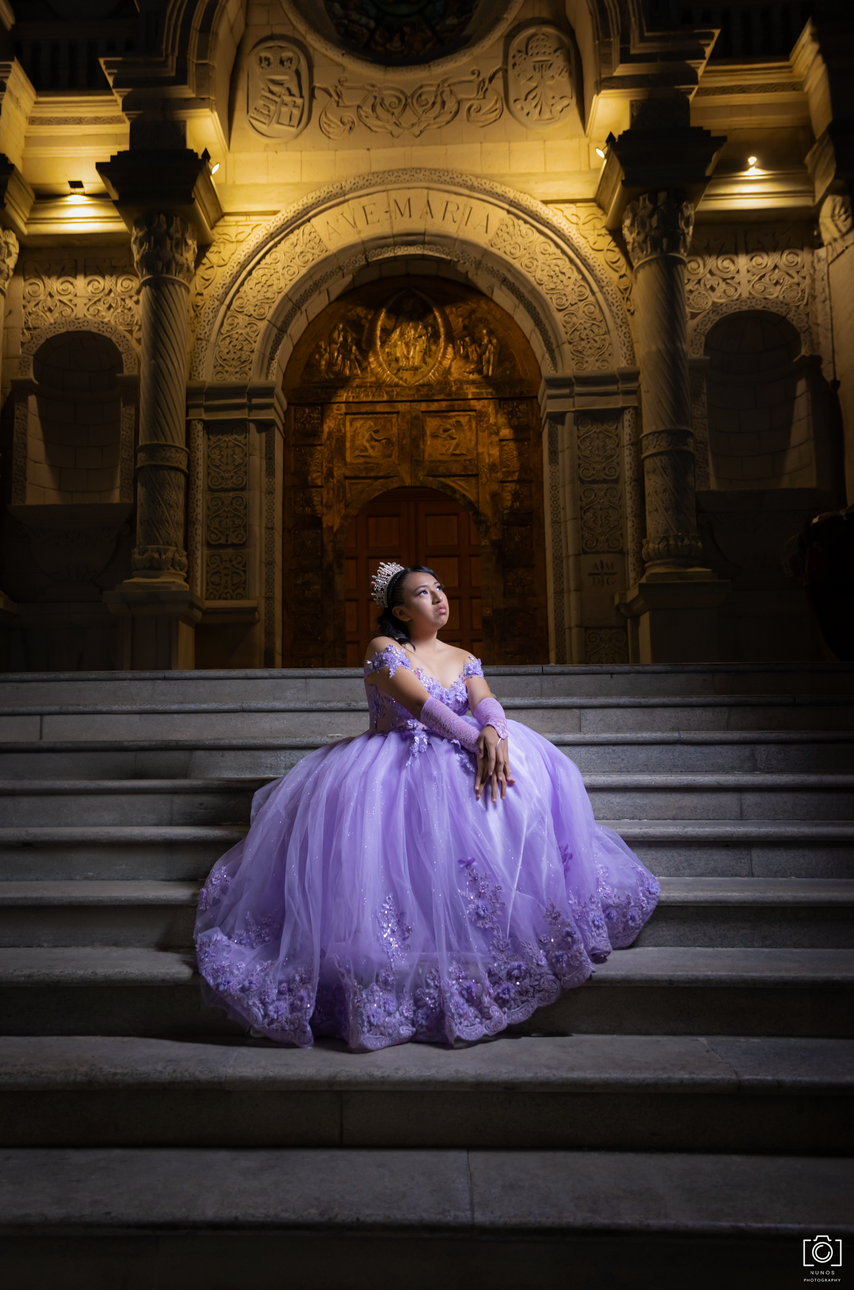 Retrato de quinceañera durante su sesión